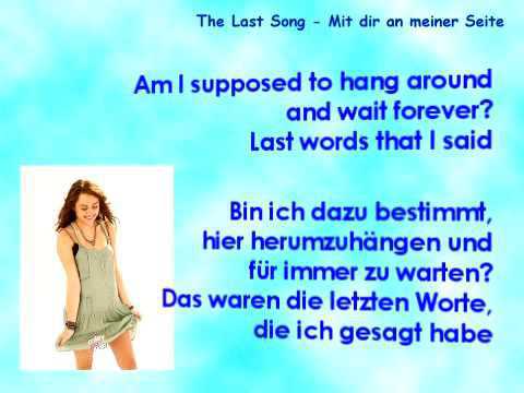 Miley Cyrus - I Hope You Find It (Lyrics & german translation ON SCREEN)